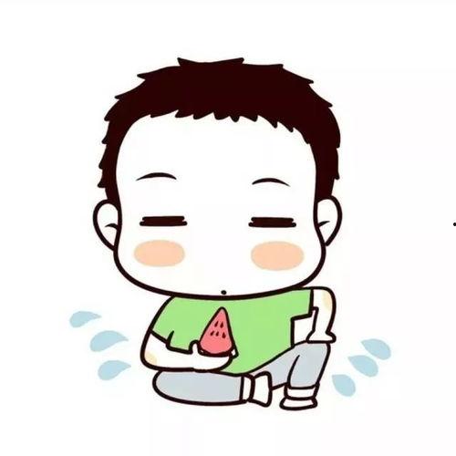 吃瓜手绘情侣图片,手绘情侣吃瓜图鉴